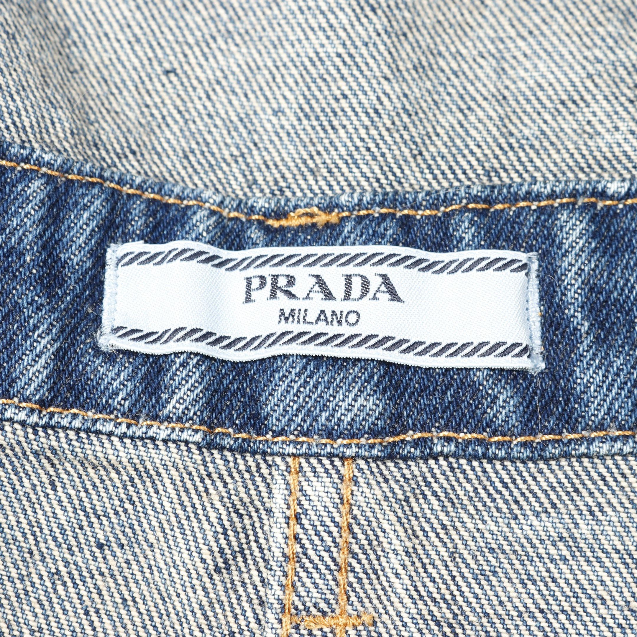 Prada Prada Denim Jumpsuit All In One Cotton Blue Size ONE SIZE - 3 Thumbnail