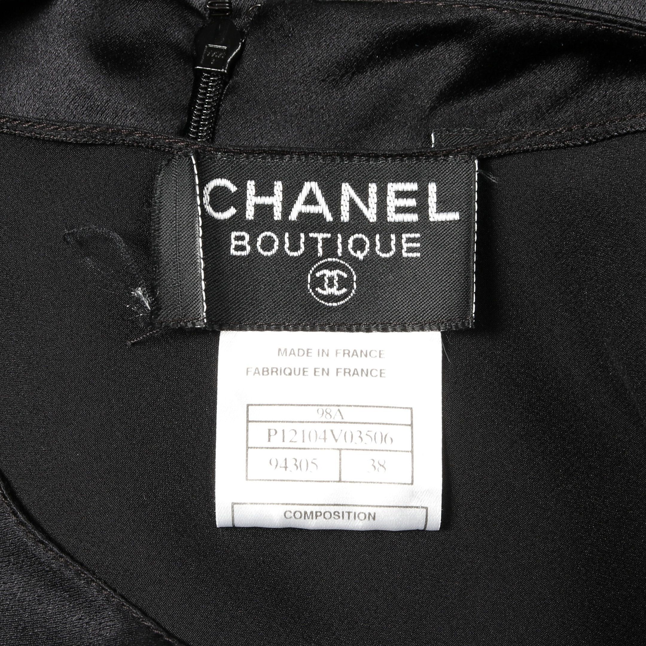 Chanel Chanel One Piece Silk Black 98A Size ONE SIZE - 3 Thumbnail