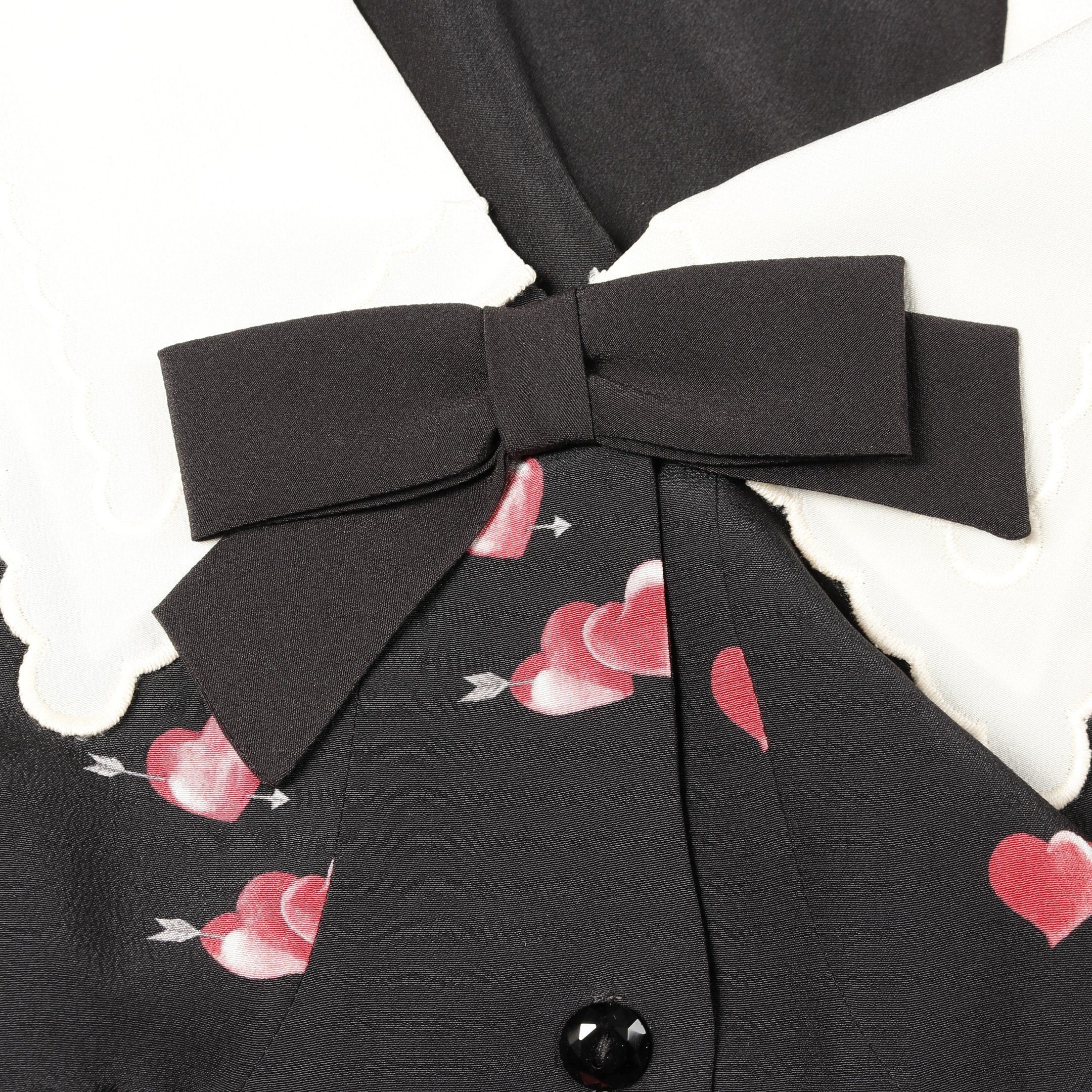 Miu Miu Miu Miu One Piece Silk Black Pink Red White Size ONE SIZE - 6 Thumbnail