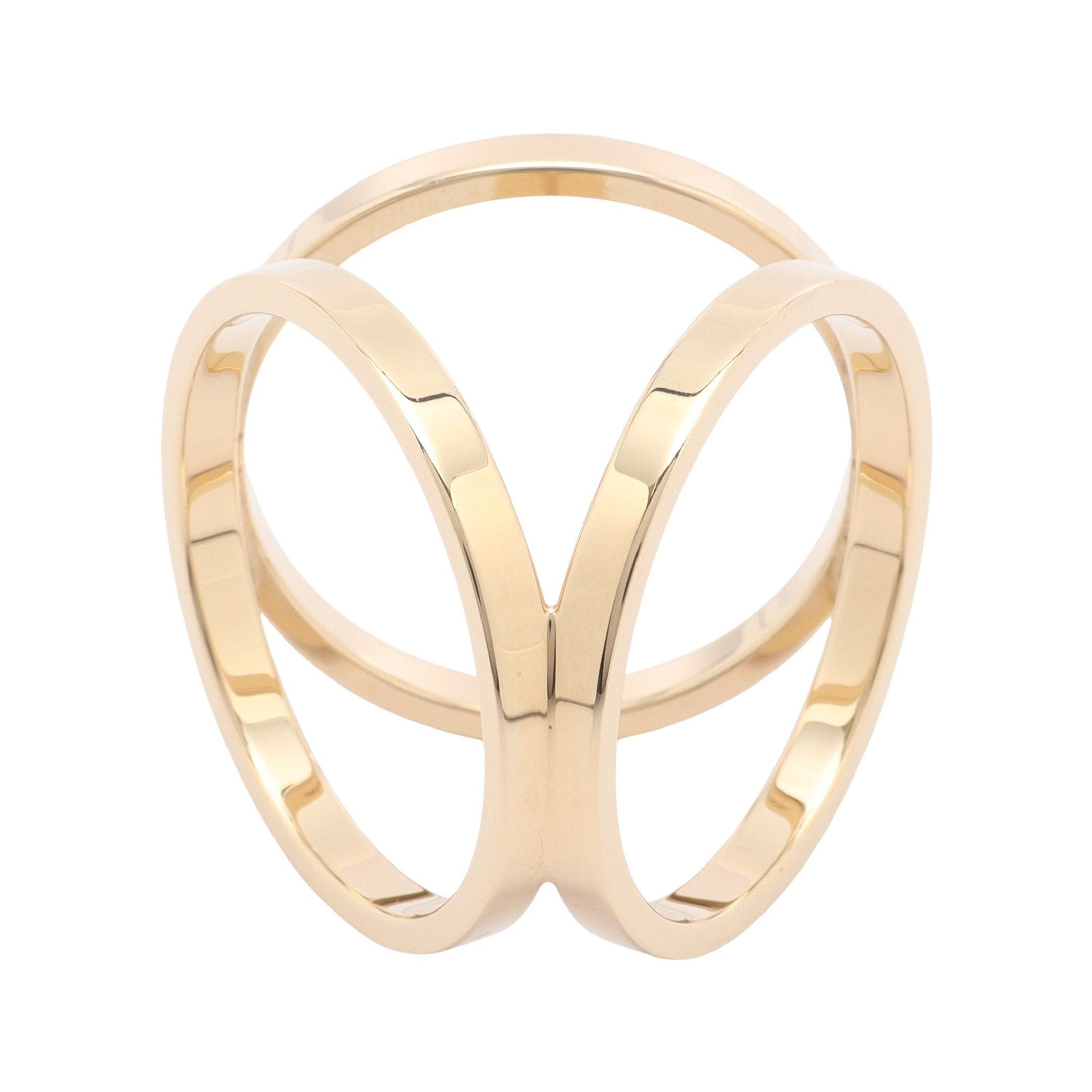 Hermes Hermes Trio Scarf Ring Gp Gold Size ONE SIZE - 2 Thumbnail