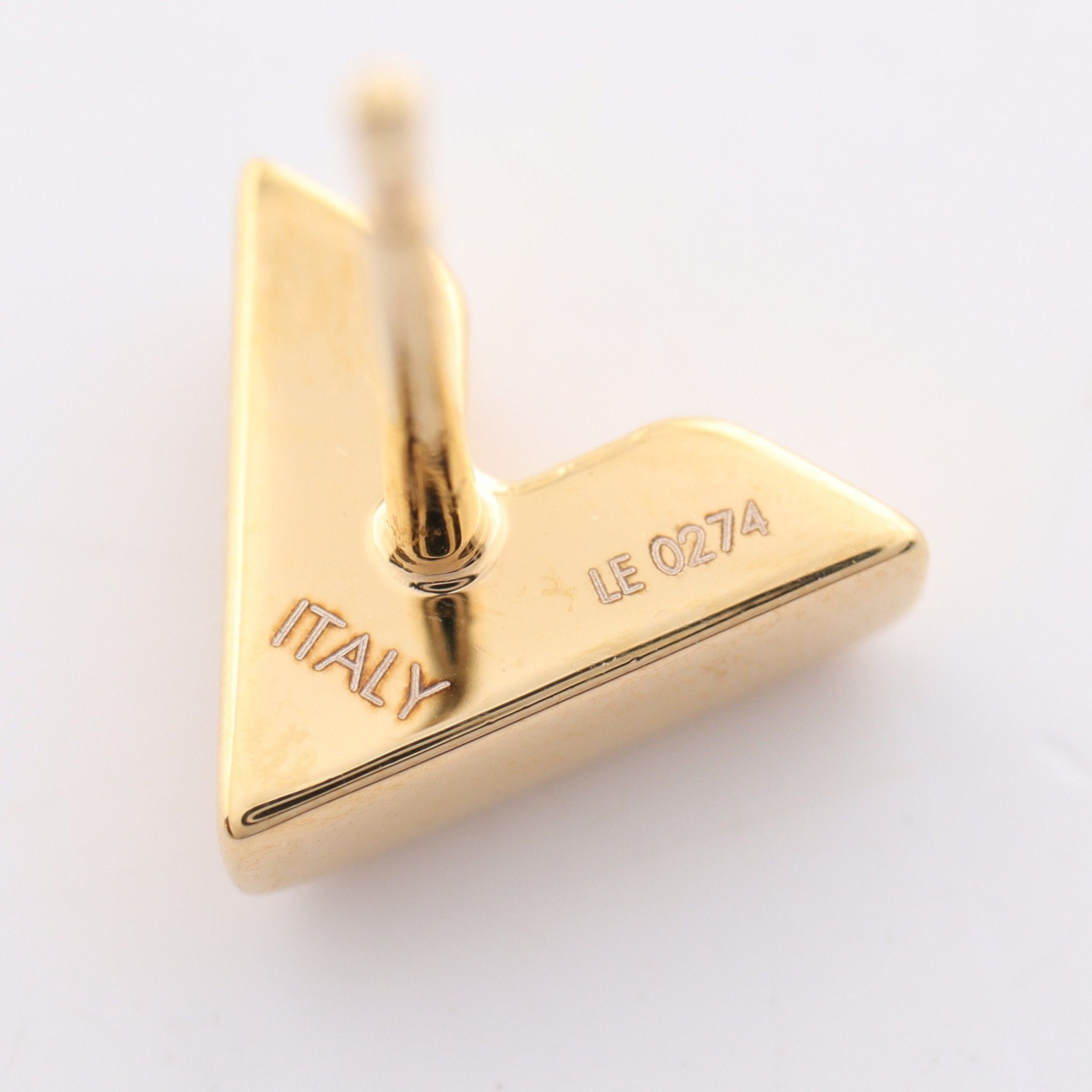 Louis Vuitton Louis Vuitton Studs Earrings Essential V Gp Gold Size ONE SIZE - 5 Thumbnail