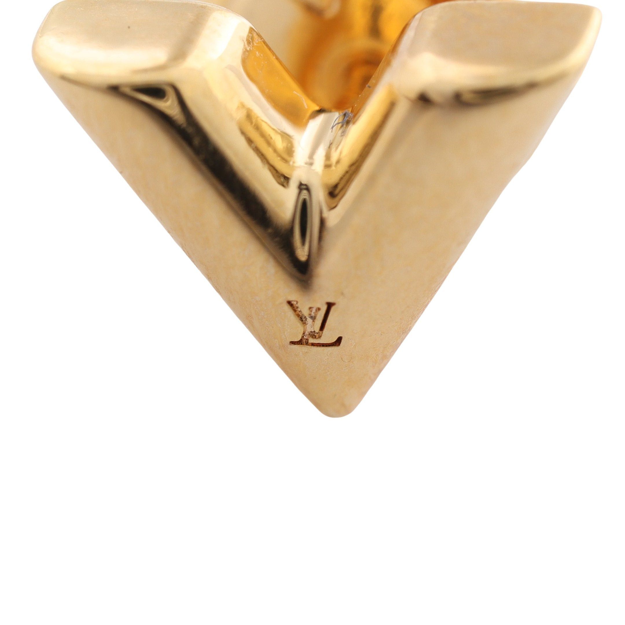 Louis Vuitton Louis Vuitton Studs Earrings Essential V Gp Gold Size ONE SIZE - 3 Thumbnail