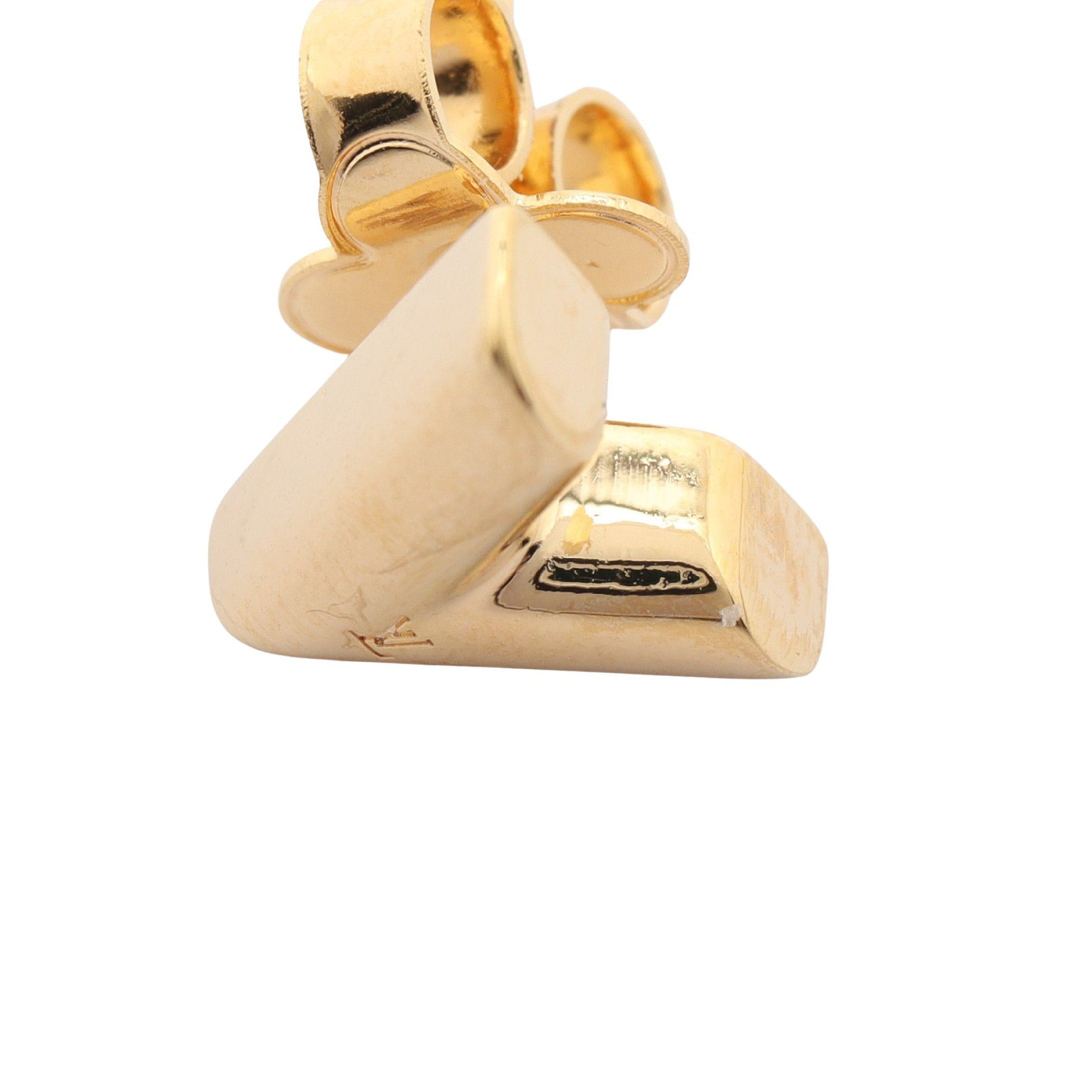 Louis Vuitton Louis Vuitton Studs Earrings Essential V Gp Gold Size ONE SIZE - 6 Thumbnail