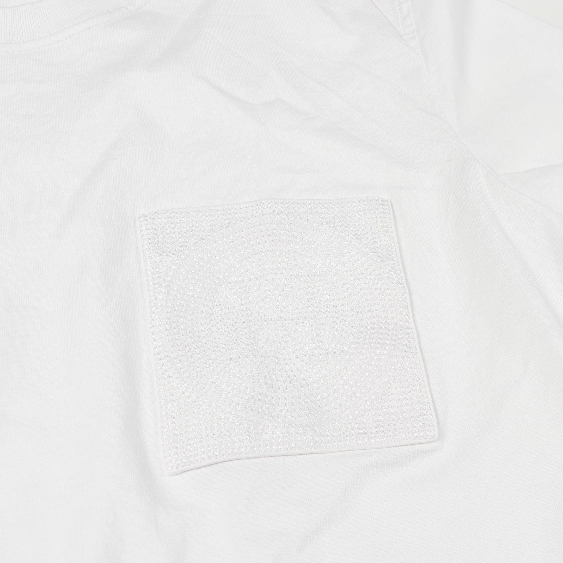 Hermes Hermes Mosaic Embroidered Patch Pocket T-Shirt Cotton White Size ONE SIZE - 5 Thumbnail