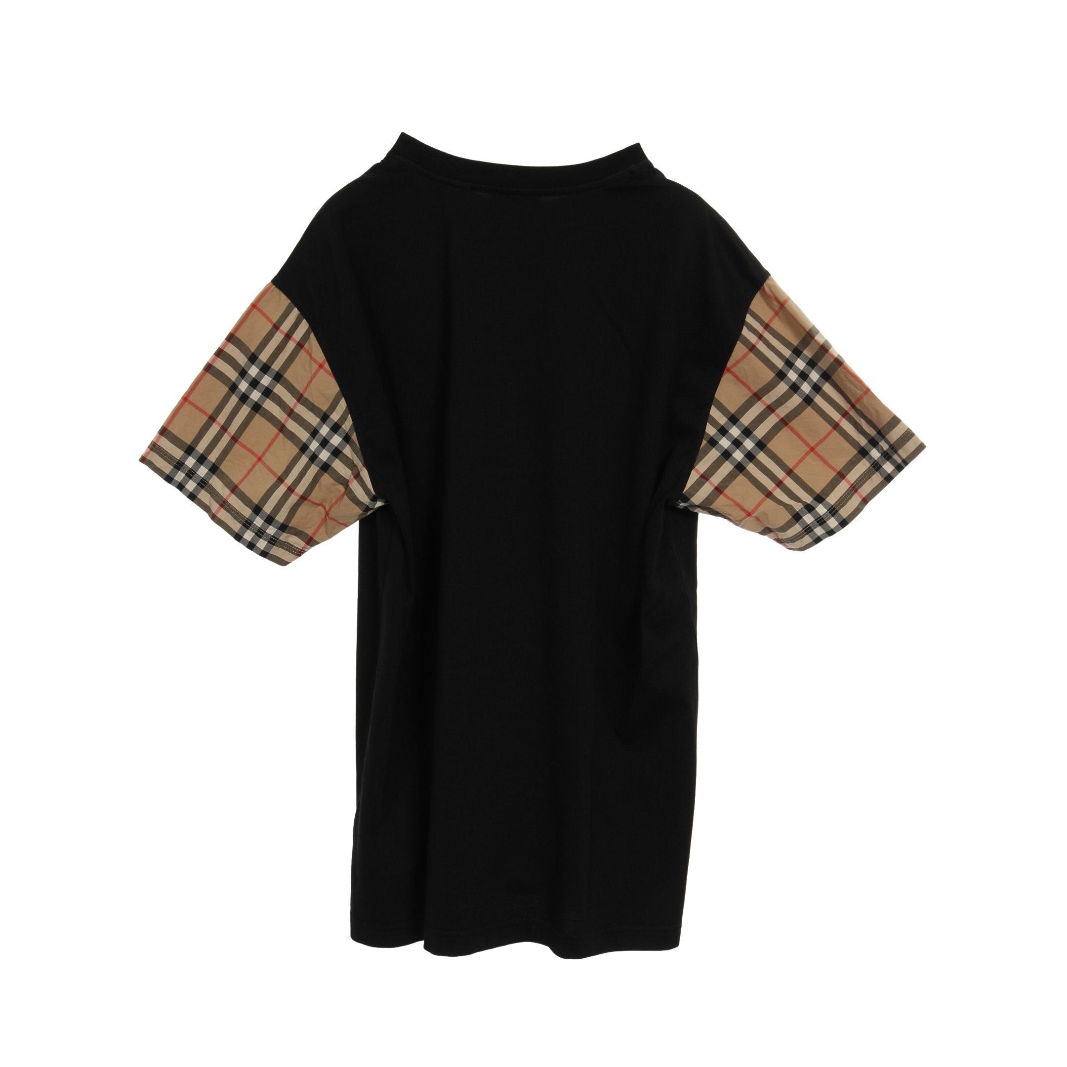 Burberry Burberry Nova Check T-Shirt Cotton Black Beige Color-Block Size ONE SIZE - 2 Thumbnail