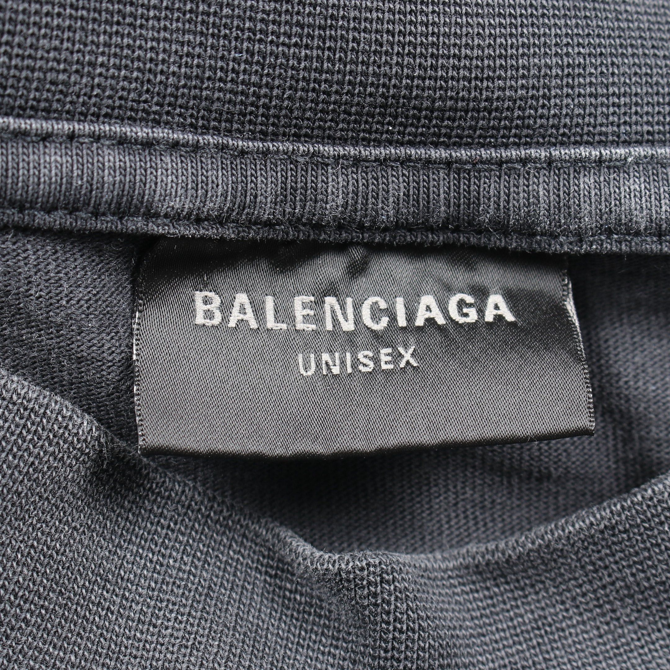 Balenciaga Balenciaga Offshore Oversize T-Shirt Cut And Sew Long Sleeve Cotton Dark Gray Processing Size ONE SIZE - 3 Thumbnail