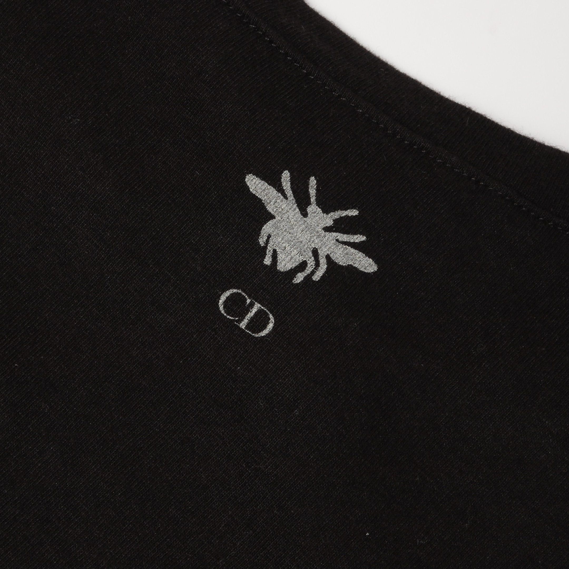 Dior Dior T-Shirt Crew Neck Short Sleeve Cotton Black Size ONE SIZE - 6 Thumbnail
