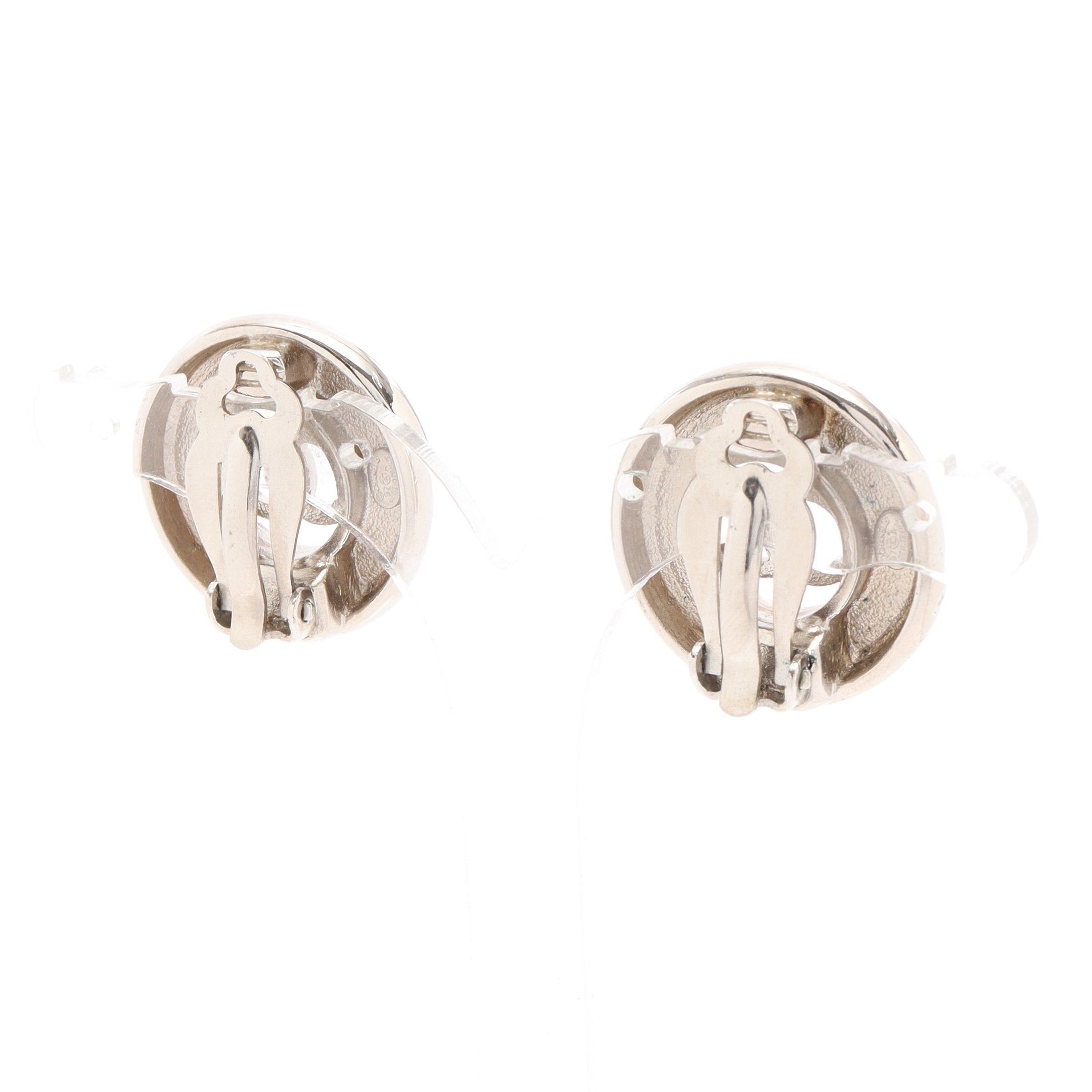 Chanel Chanel Coco Mark Earrings Silver 97A Size ONE SIZE - 2 Thumbnail