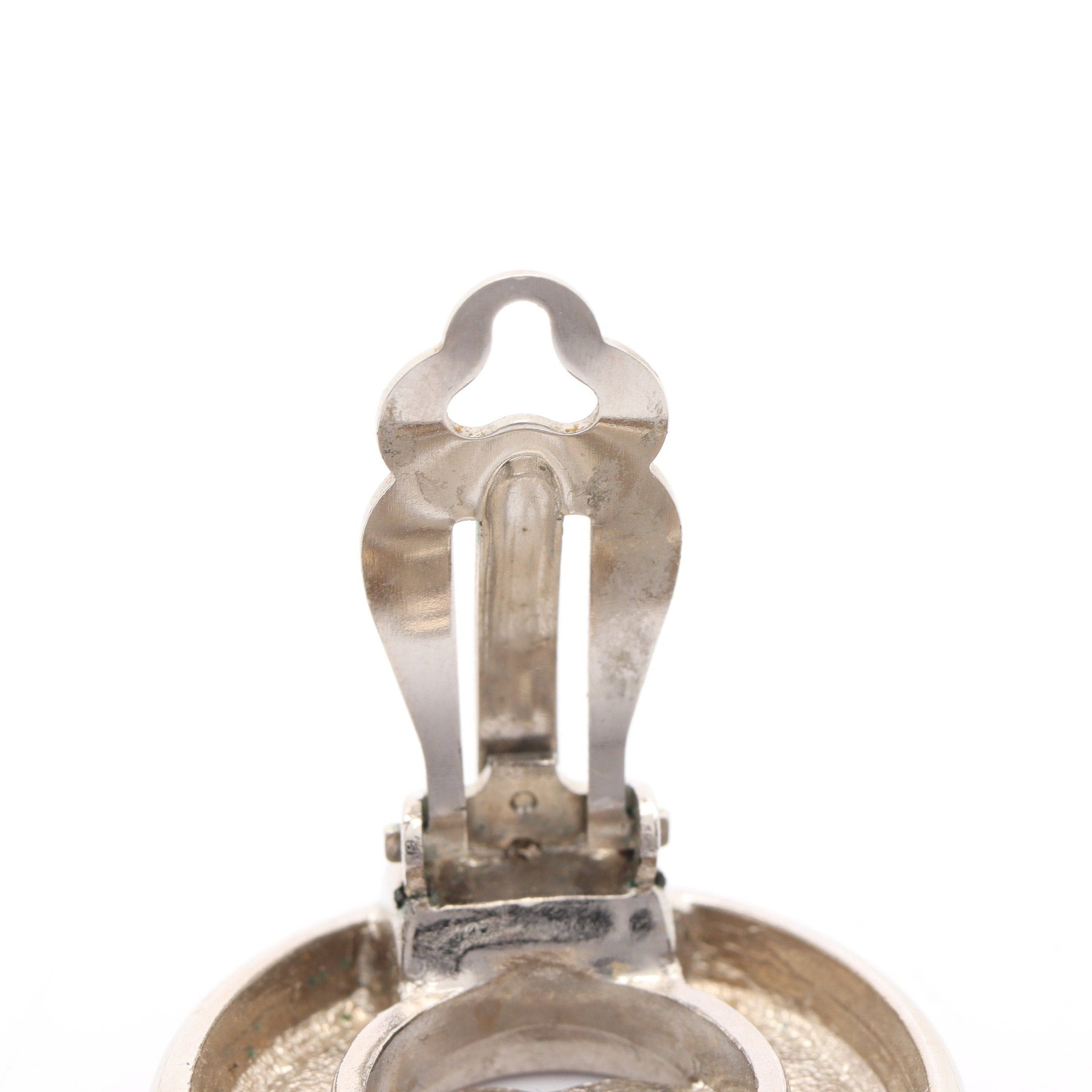 Chanel Chanel Coco Mark Earrings Silver 97A Size ONE SIZE - 5 Thumbnail