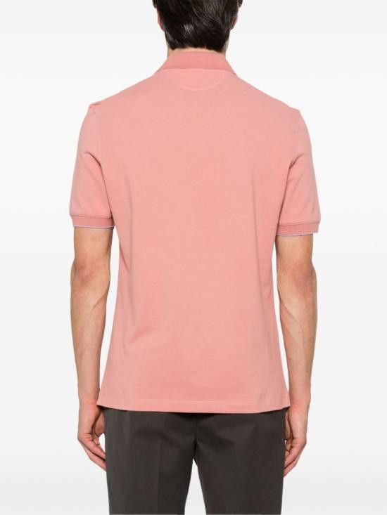 Brunello Cucinelli BRUNELLO CUCINELLI Men Polo Shirts ME8548788 CXC50 Orange Size US XL / EU 56 / 4 - 4 Thumbnail
