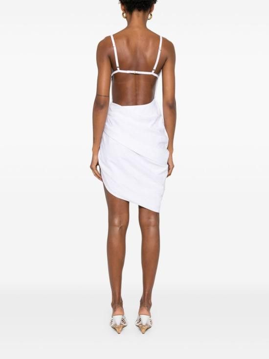 Jacquemus JACQUEMUS Women Short Skirts 243DR106 1020100 White Size M / US 6-8 / IT 42-44 - 2 Thumbnail