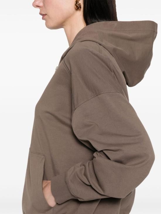 Brunello Cucinelli BRUNELLO CUCINELLI Women Hoodies MH827FB706 C8705 Brown Size XL / US 12-14 / IT 48-50 - 2 Thumbnail