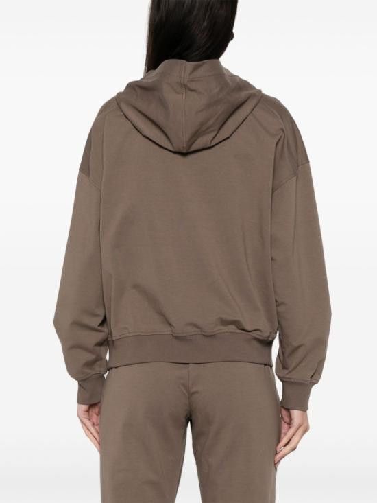 Brunello Cucinelli BRUNELLO CUCINELLI Women Hoodies MH827FB706 C8705 Brown Size XL / US 12-14 / IT 48-50 - 4 Thumbnail