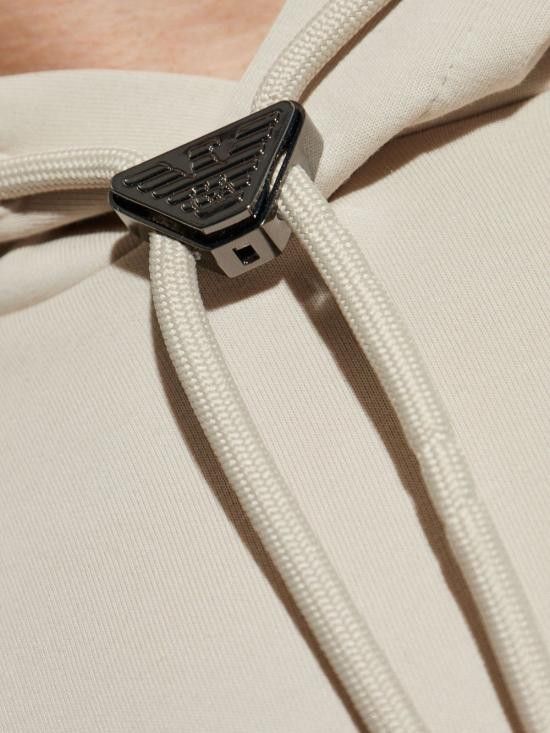 Emporio Armani EMPORIO ARMANI Women Hoodies EM001121 AF10013U1098 Beige Size M / US 6-8 / IT 42-44 - 4 Thumbnail