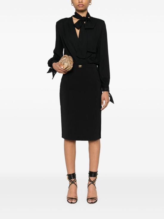 Elisabetta Franchi ELISABETTA FRANCHI Women Shirts CB00653E2 110 Black Size XS / US 0-2 / IT 36-38 - 5 Thumbnail