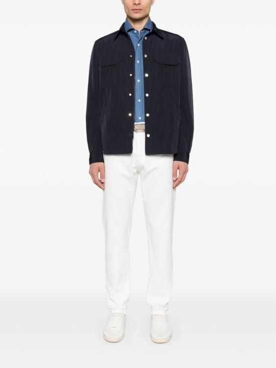 Brunello Cucinelli BRUNELLO CUCINELLI Men Long Tops MR6830028 C001 Blue Size US XXL / EU 58 / 5 - 5 Thumbnail