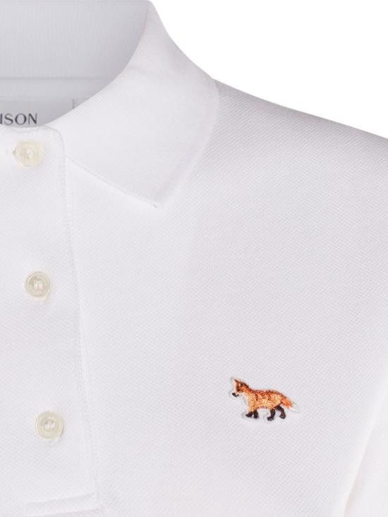 Maison Kitsune MAISON KITSUNE Women Polo Shirts OW00207 KJ7010P100 White Size M / US 6-8 / IT 42-44 - 3 Thumbnail