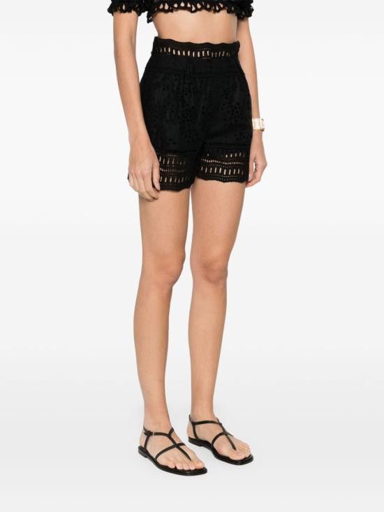 Ermanno Scervino ERMANNO SCERVINO Women Shorts & Burmudas D464P602 RXT95708 Black Size 27" / US 4 / IT 40 - 5 Thumbnail