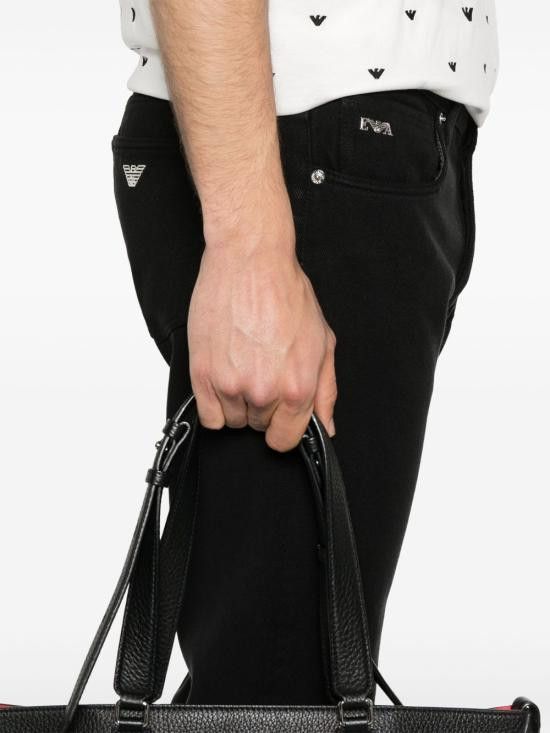 Emporio Armani EMPORIO ARMANI Men Denim Pants EM000668 AF12631U8168 Black Size US 36 / EU 52 - 2 Thumbnail