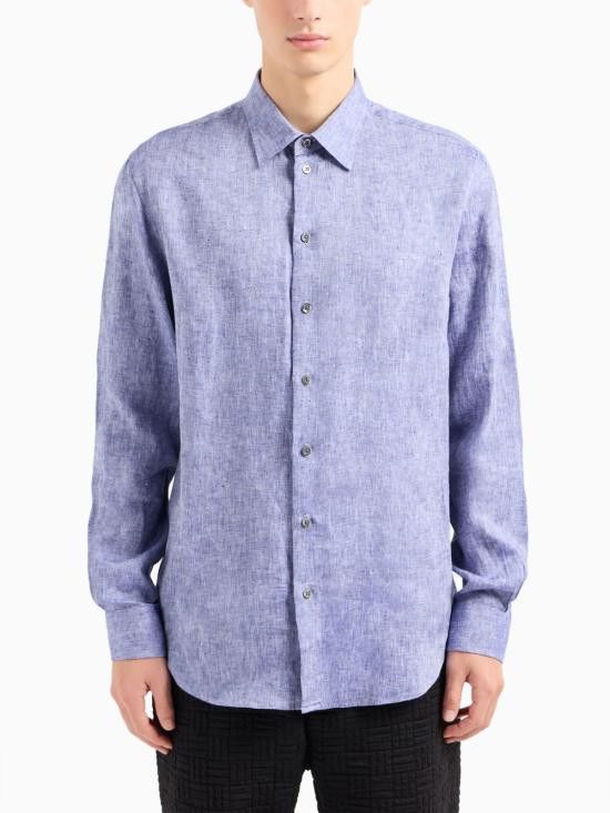 Emporio Armani EMPORIO ARMANI Men Long Tops 01SM0L 010F9919 Blue Size US XL / EU 56 / 4 - 4 Thumbnail