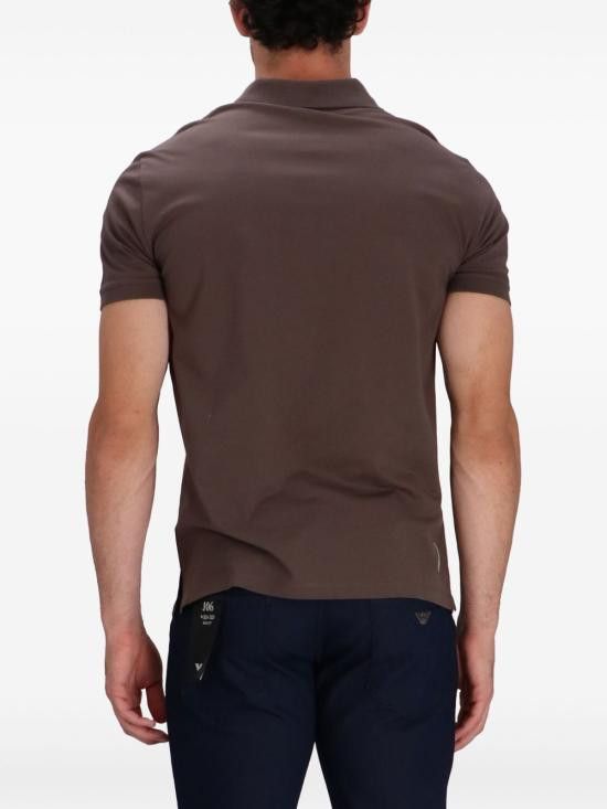 Emporio Armani EMPORIO ARMANI Men Polo Shirts EM001146 AF13742U6200 Brown Size US XXL / EU 58 / 5 - 2 Thumbnail