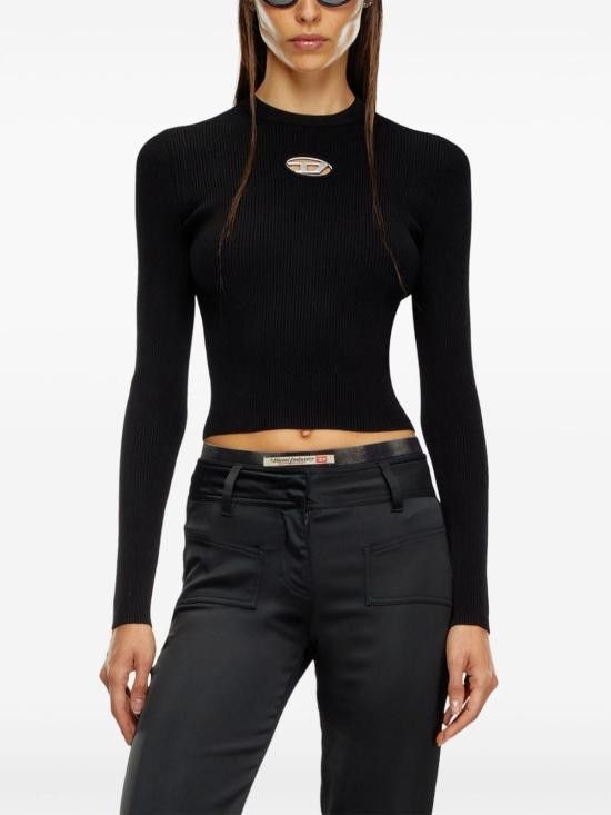 Diesel DIESEL Women Sweater A15328 0DLAX9XX Black Size M / US 6-8 / IT 42-44 - 2 Thumbnail