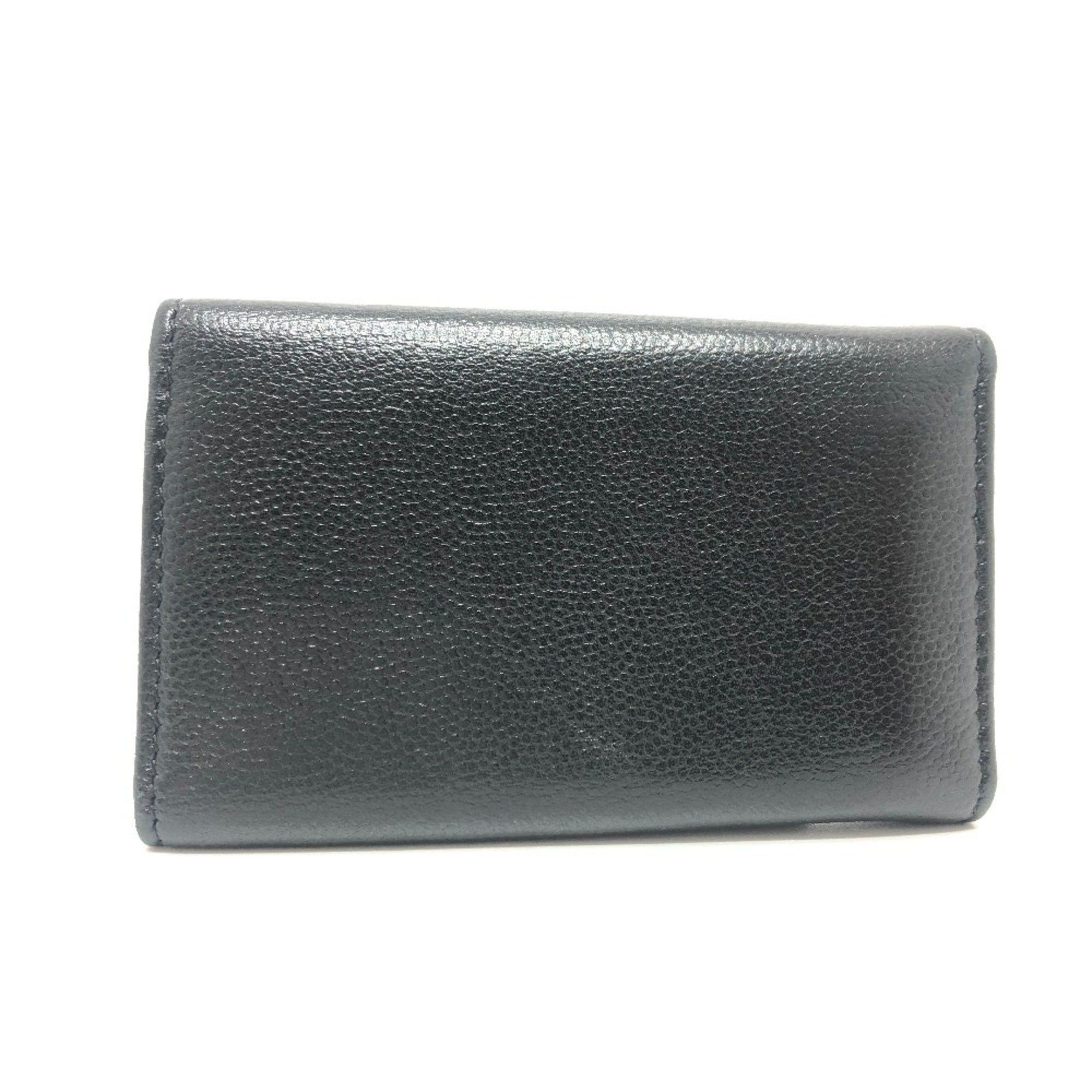 Chanel CHANEL Brilliant Coco Mark 6-Key Key Case Soft Caviar Skin Women's Black Size ONE SIZE - 2 Thumbnail