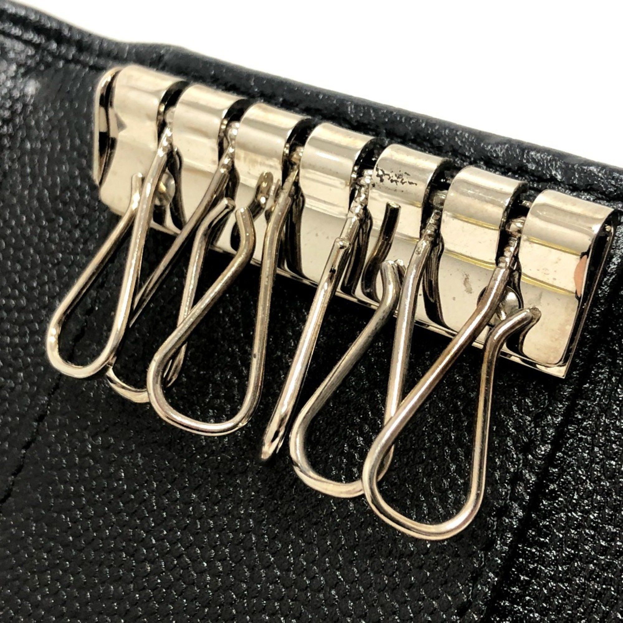 Chanel CHANEL Brilliant Coco Mark 6-Key Key Case Soft Caviar Skin Women's Black Size ONE SIZE - 8 Thumbnail