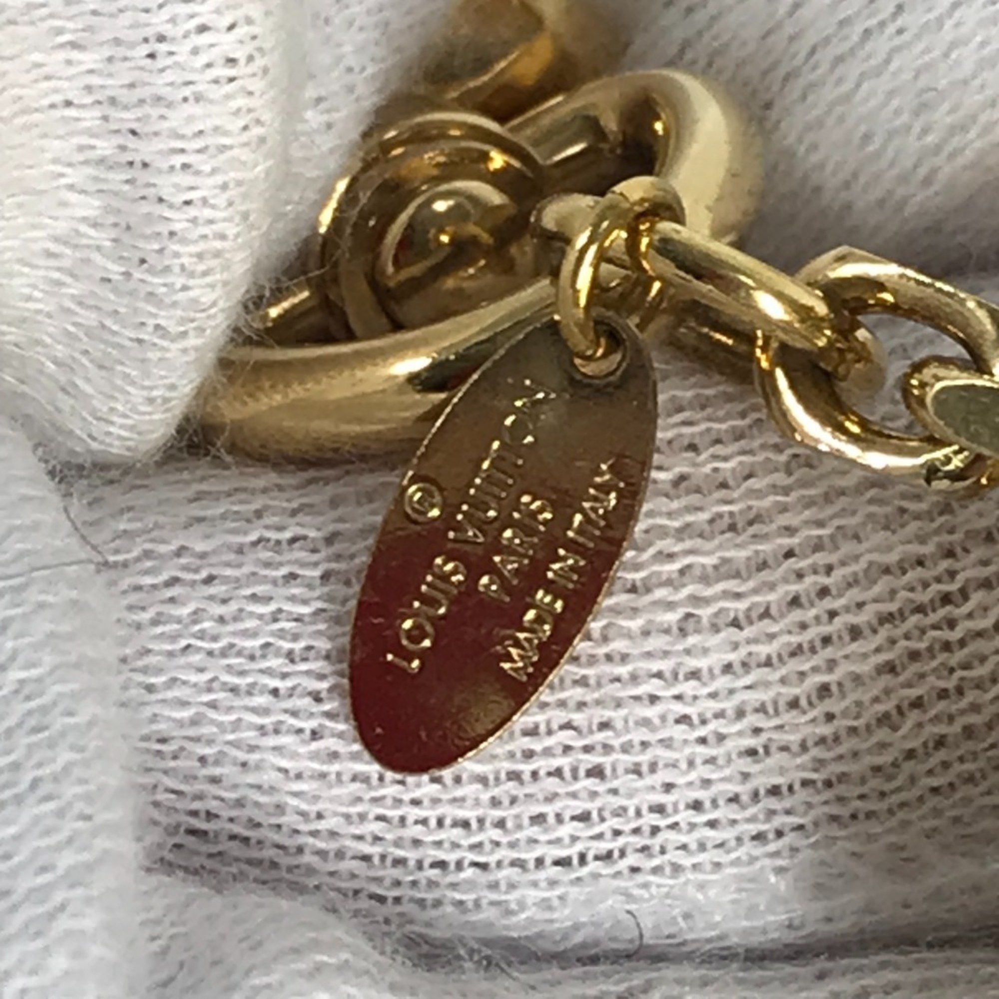 Louis Vuitton LOUIS VUITTON M65144 Totem Fur Charm Bag Keychain Mink Metal Men's Women's Wine Red Size ONE SIZE - 7 Thumbnail