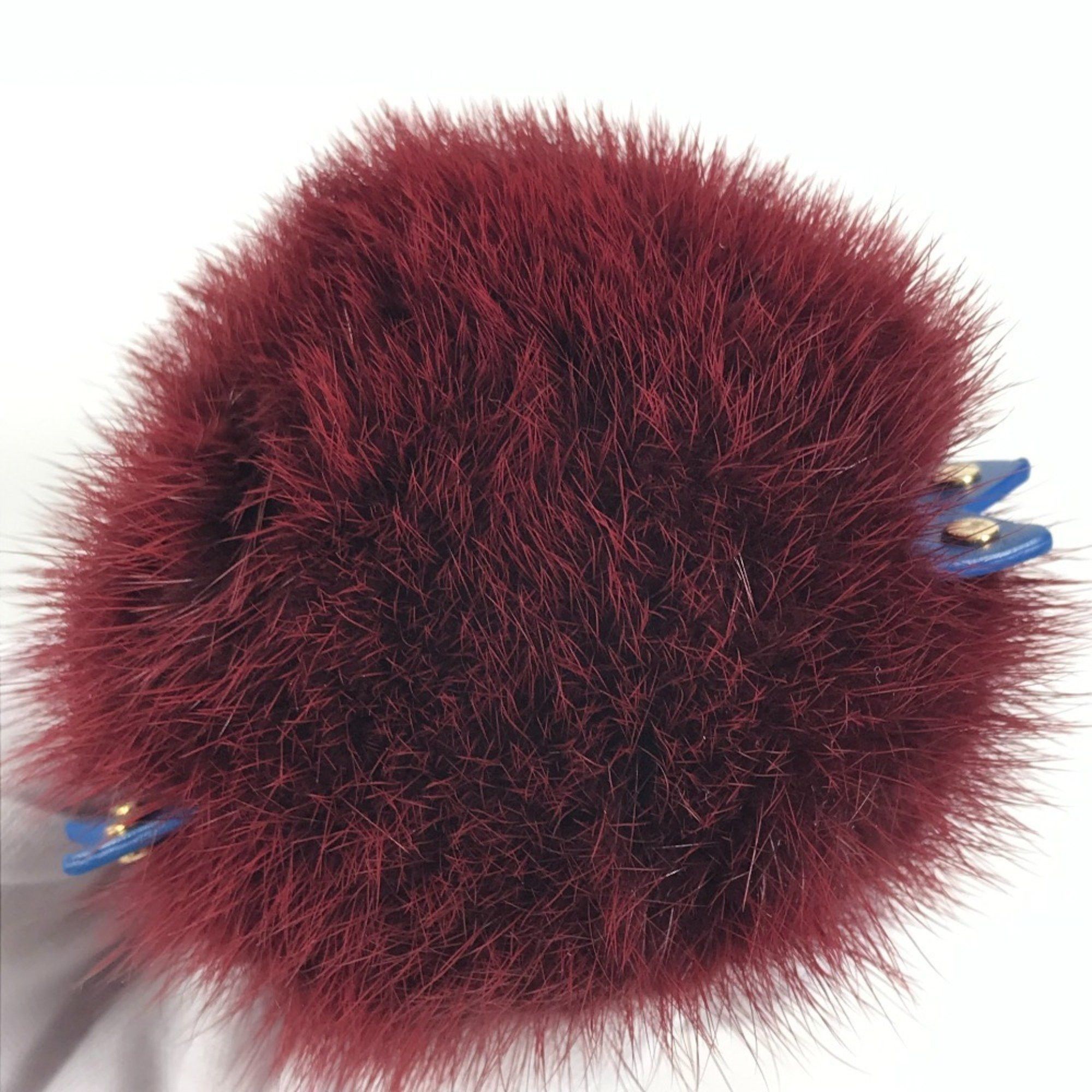 Louis Vuitton LOUIS VUITTON M65144 Totem Fur Charm Bag Keychain Mink Metal Men's Women's Wine Red Size ONE SIZE - 4 Thumbnail