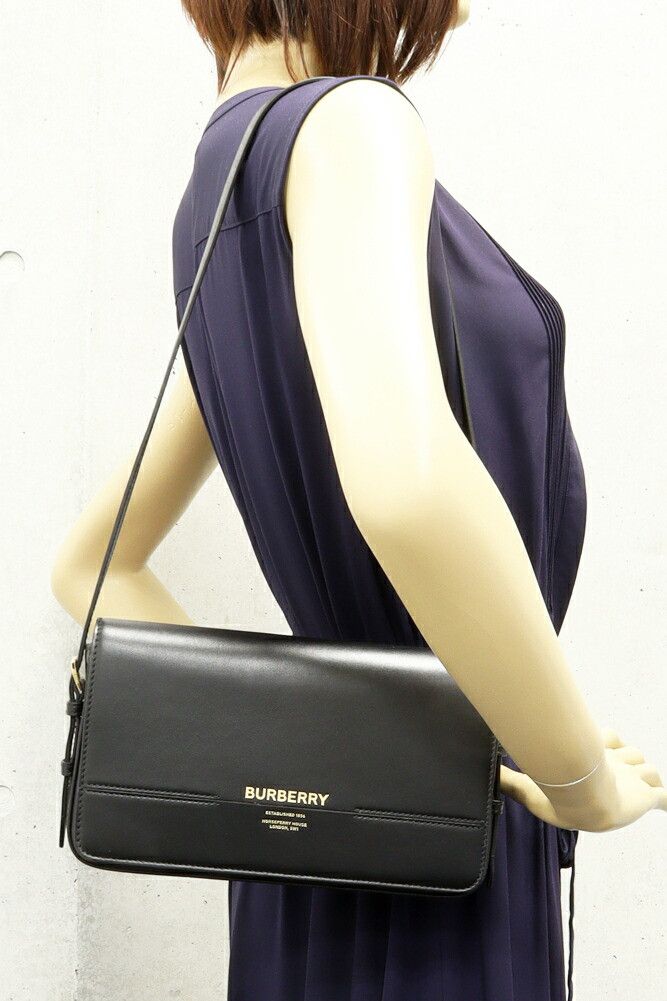 Burberry Burberry Burberry Grace Calf Shoulder Bag Leather Shoulder Bag 80670901 DUTY FREE for USA Size ONE SIZE - 2 Thumbnail