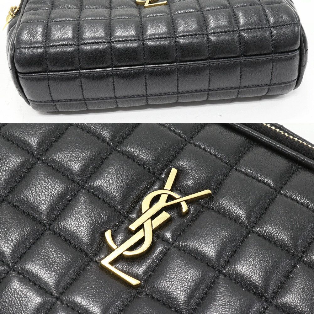 Yves Saint Laurent Yves Saint Laurent Saint Laurent Cassandra Matelassé Carré Camera Bag Lambskin Shoulder Bag Leather Shoulder Bag 764809 AABVP 1000 Size ONE SIZE - 5 Thumbnail