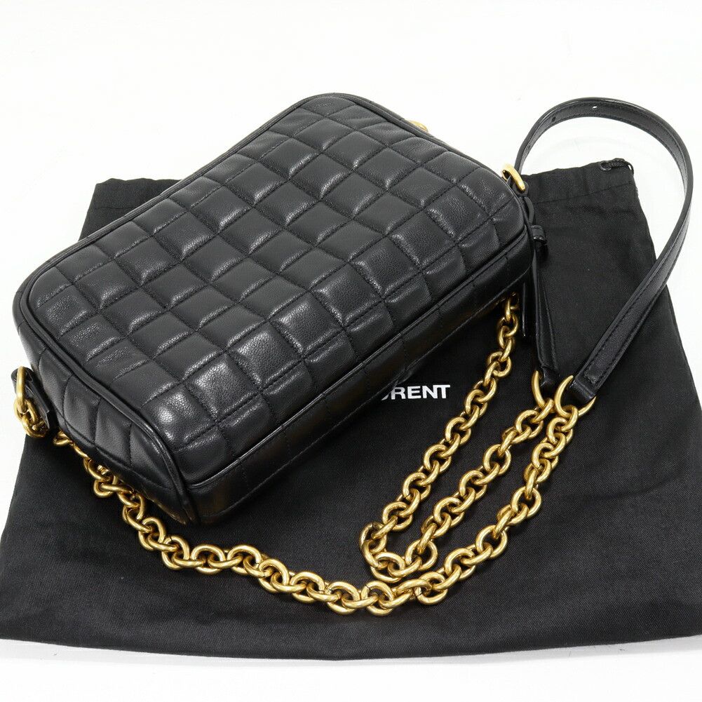 Yves Saint Laurent Yves Saint Laurent Saint Laurent Cassandra Matelassé Carré Camera Bag Lambskin Shoulder Bag Leather Shoulder Bag 764809 AABVP 1000 Size ONE SIZE - 3 Thumbnail