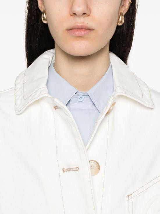 Emporio Armani EMPORIO ARMANI Women Jackets EW000726 AF12426U0006 White Size M / US 6-8 / IT 42-44 - 4 Thumbnail