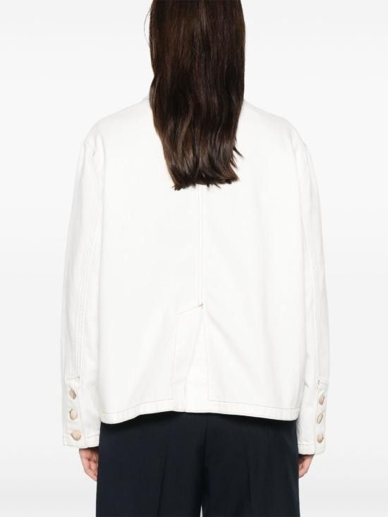 Emporio Armani EMPORIO ARMANI Women Jackets EW000726 AF12426U0006 White Size L / US 10 / IT 46 - 3 Thumbnail