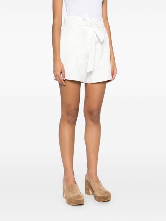 Iro IRO Women Shorts & Burmudas HANNOU WP30WHI02 White Size 25" / US 0 / IT 36 - 4 Thumbnail