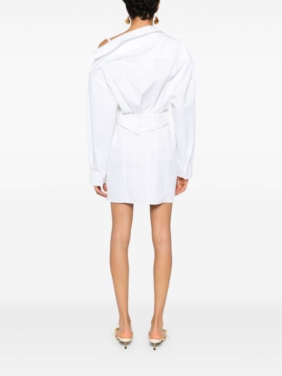 Jacquemus JACQUEMUS Women Short Skirts 243DR094 1520100 White Size XS / US 0-2 / IT 36-38 - 5 Thumbnail