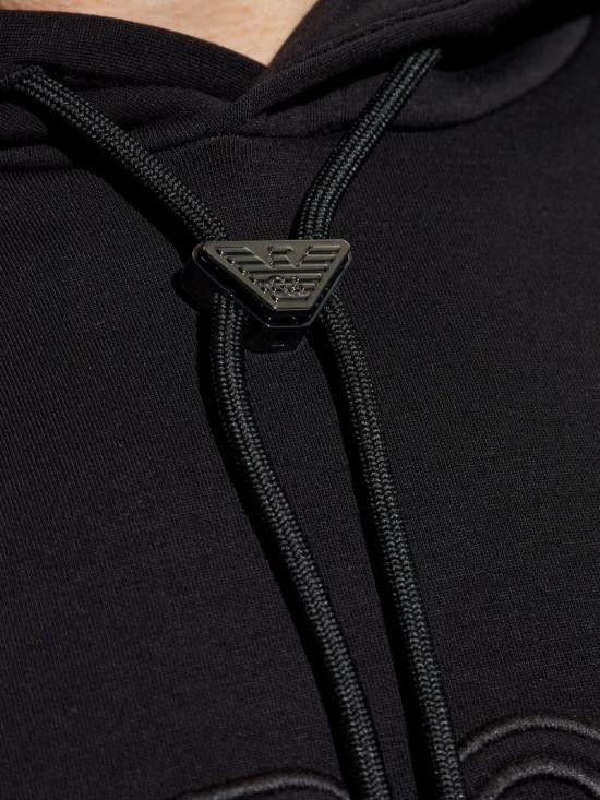 Emporio Armani EMPORIO ARMANI Women Hoodies EM001121 AF10013UC001 Black Size M / US 6-8 / IT 42-44 - 2 Thumbnail