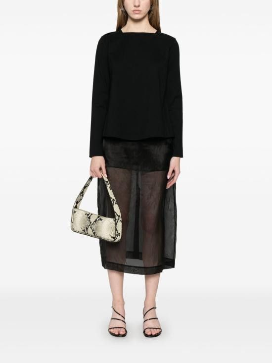 Emporio Armani EMPORIO ARMANI Women Sweater EW001027 AF12911UC001 Black Size XL / US 12-14 / IT 48-50 - 5 Thumbnail