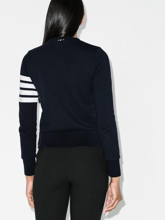 Tシャツ・カットソー THOM BROWNE Women Hoodies FJT002A 00535415 Blue Thom Browne THOM BROWNE Women Hoodies FJT002A 00535415 Blue