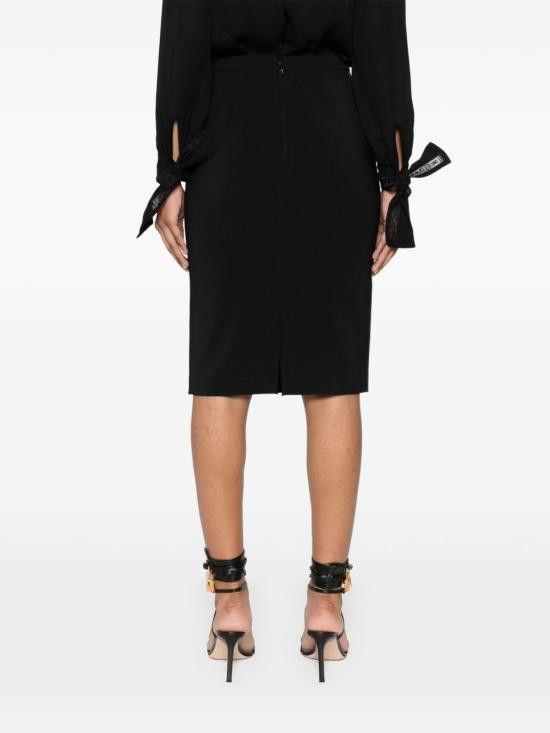 Elisabetta Franchi ELISABETTA FRANCHI Women Mid Skirts GO09953E2 110 Black Size 28" / US 6 / IT 42 - 2 Thumbnail