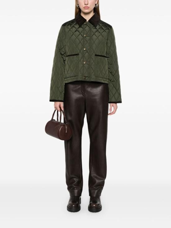 Burberry BURBERRY Women Jackets 8105099 C2491 Green Size L / US 10 / IT 46 - 2 Thumbnail