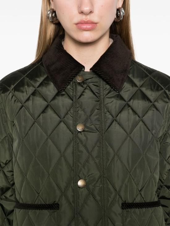 Burberry BURBERRY Women Jackets 8105099 C2491 Green Size M / US 6-8 / IT 42-44 - 4 Thumbnail