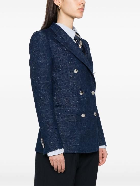 Tagliatore TAGLIATORE Women Jackets J PARIGI10B 750027B1310 Blue Size M / US 6-8 / IT 42-44 - 2 Thumbnail
