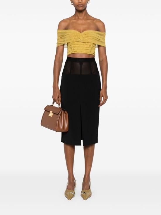 Elisabetta Franchi ELISABETTA FRANCHI Women Mid Skirts GO06653E2 110 Black Size 27" / US 4 / IT 40 - 5 Thumbnail