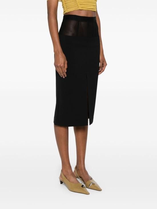 Elisabetta Franchi ELISABETTA FRANCHI Women Mid Skirts GO06653E2 110 Black Size 27" / US 4 / IT 40 - 2 Thumbnail