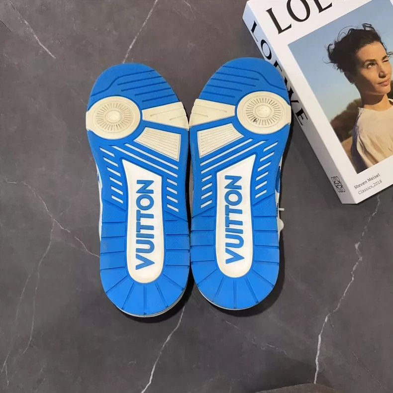 Louis Vuitton Louis Vuitton Blue Polka Dot Trainers Size 41.5 Size US 8.5 / EU 41-42 - 8 Thumbnail