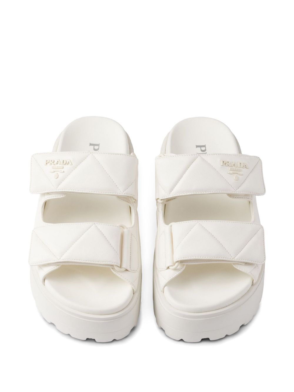 Prada 45mm padded leather sandals Size US 5.5 / IT 35.5 - 4 Thumbnail