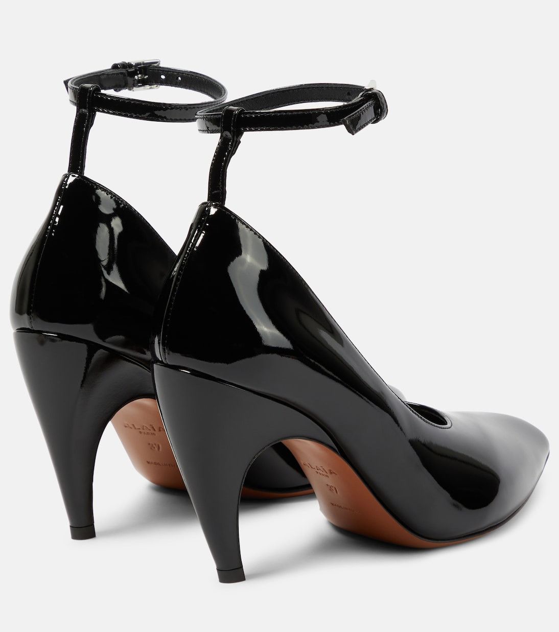 Alaia Shark patent leather pumps Size US 8 / IT 38 - 5 Thumbnail
