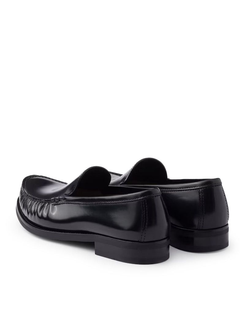 Prada BRUSHED LEATHER LOAFERS Size US 11 / EU 44 - 4 Thumbnail
